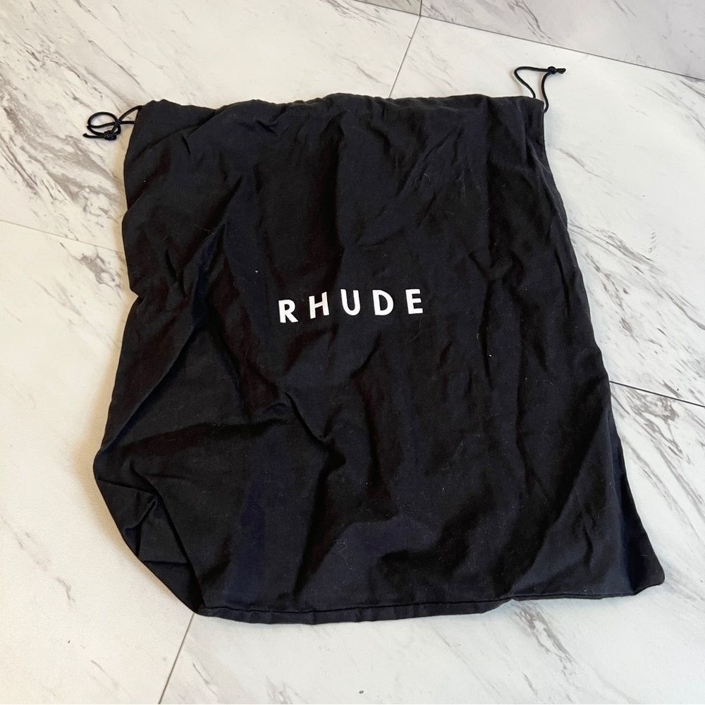 Authentic Rhude Black Cotton Dust Bag Shoe Storage Pouch 15x13